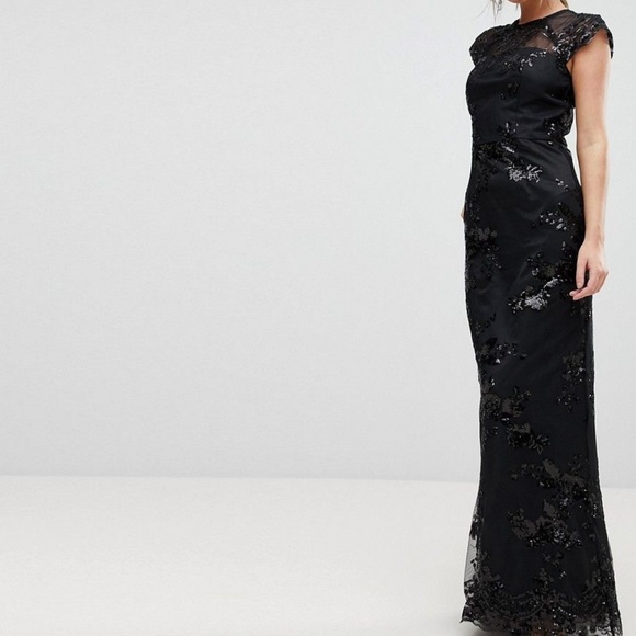 asos Dresses & Skirts - new asos CHI CHI LONDON sequin black maxi dress 8 asos Dresses & Skirts - new asos CHI CHI LONDON sequin black maxi dress 8